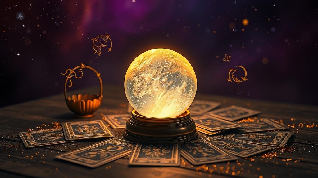 กระแสข้อมูลจักรวาล ตัวเลขส่องสว่าง ลูกบอลหวย แผนภูมิ กราฟิกสีน้ำเงินม่วงทอง