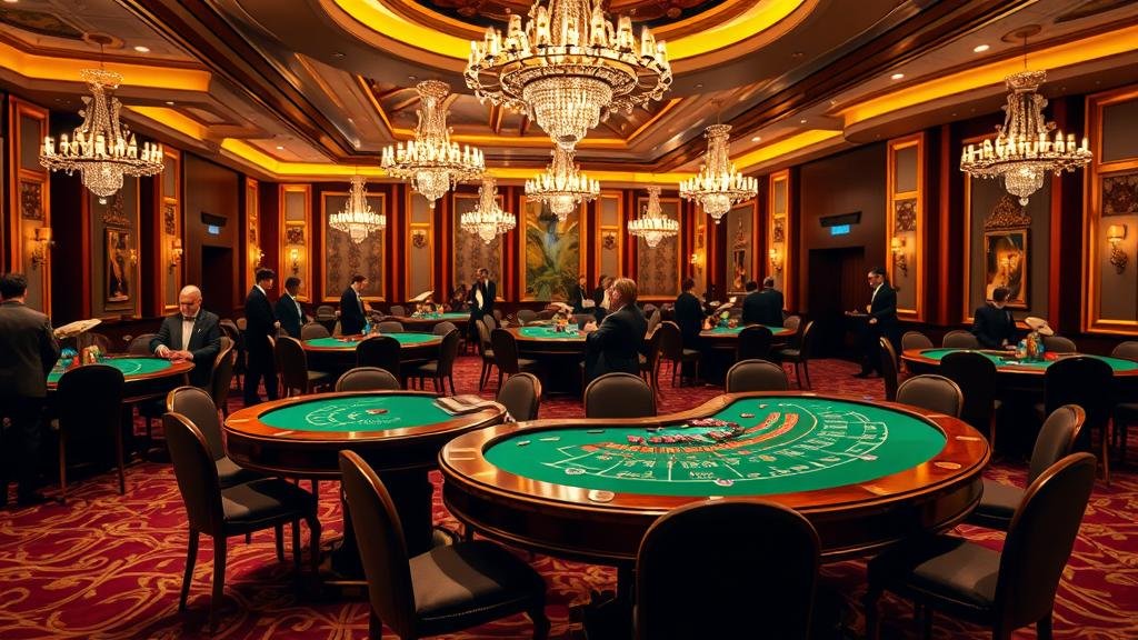 เจ้ามือบาคาร่ากำลังแจกไพ่