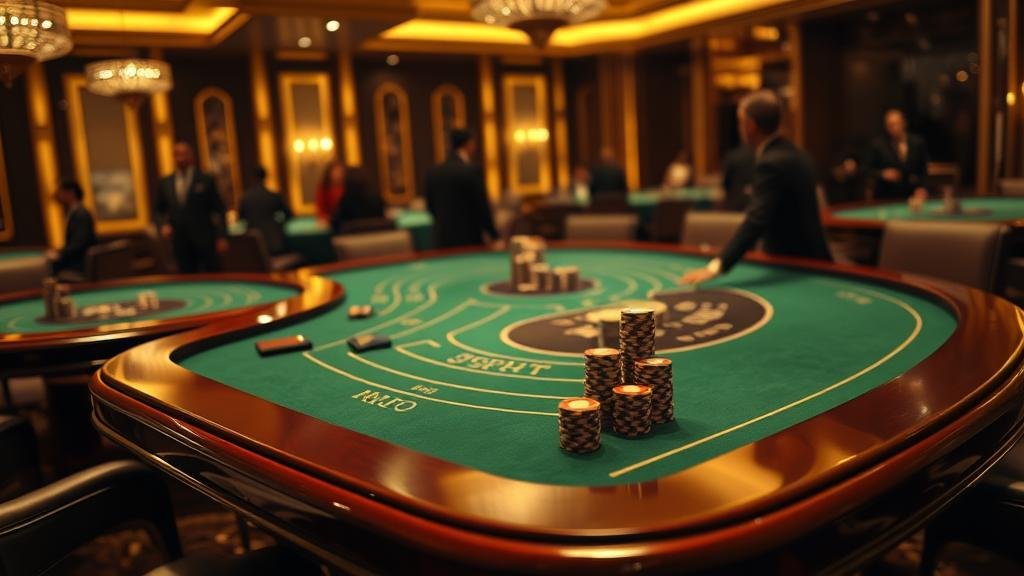 ผู้เล่นกำลังวิเคราะห์สถิติบาคาร่าบนหน้าจอ