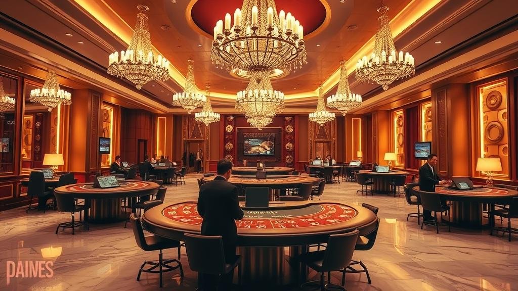 นักพนันวิเคราะห์สถิติบาคาร่าบนแท็บเล็ต