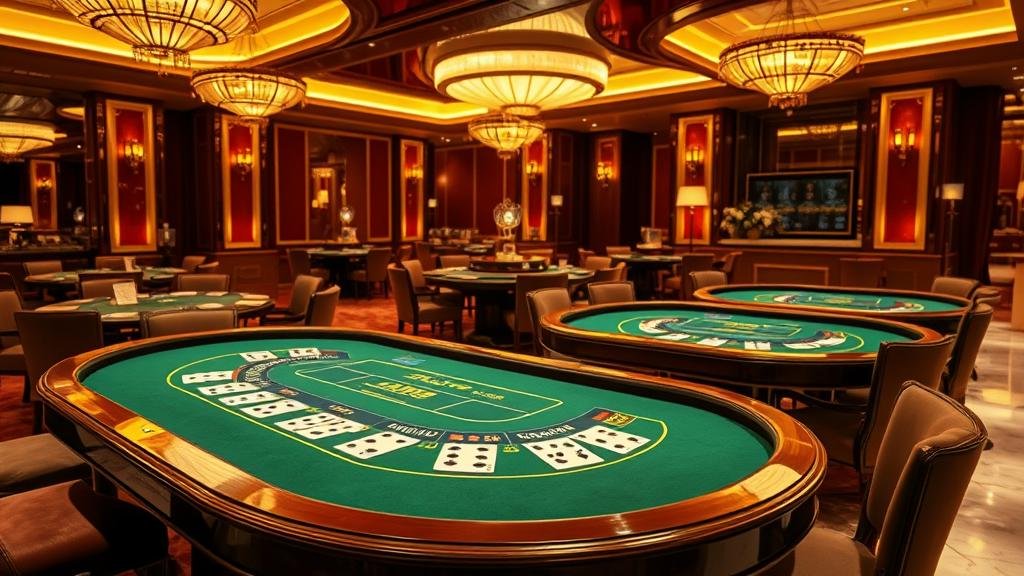 นักพนันกำลังวิเคราะห์เกมบาคาร่าบนเดสก์ท็อป