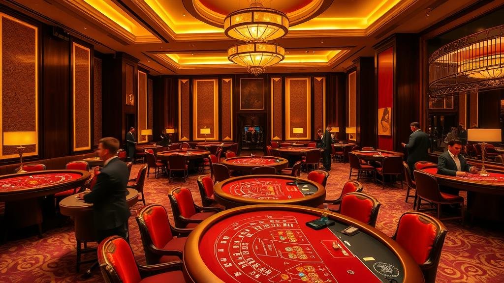 ภาพการวางเดิมพันบาคาร่าด้วยชิป