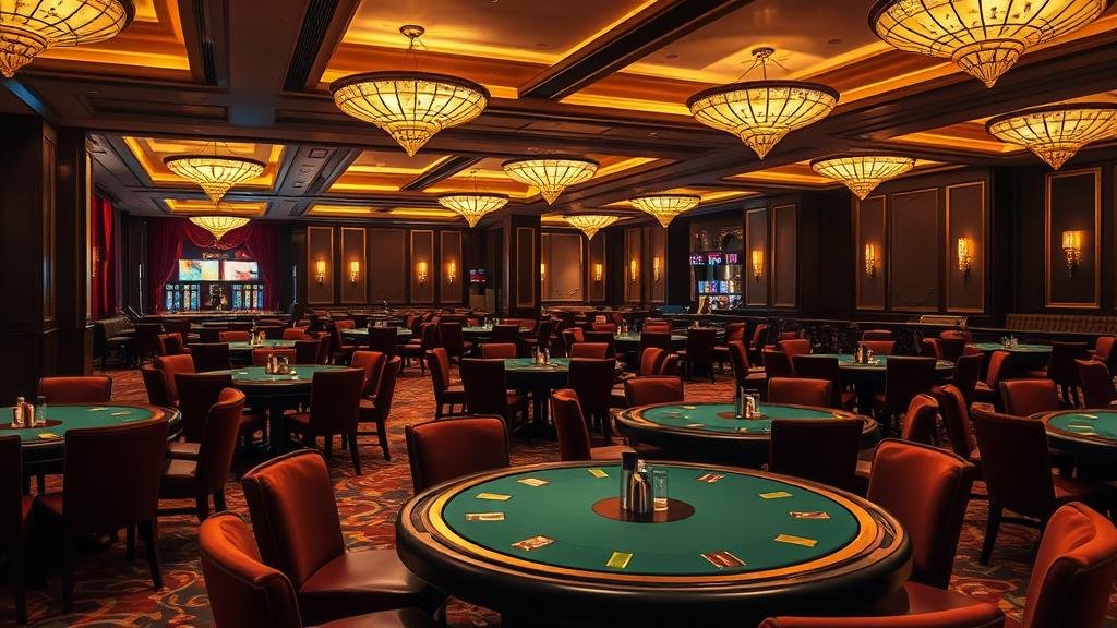 ไพ่บาคาร่าและอุปกรณ์บนโต๊ะคาสิโน