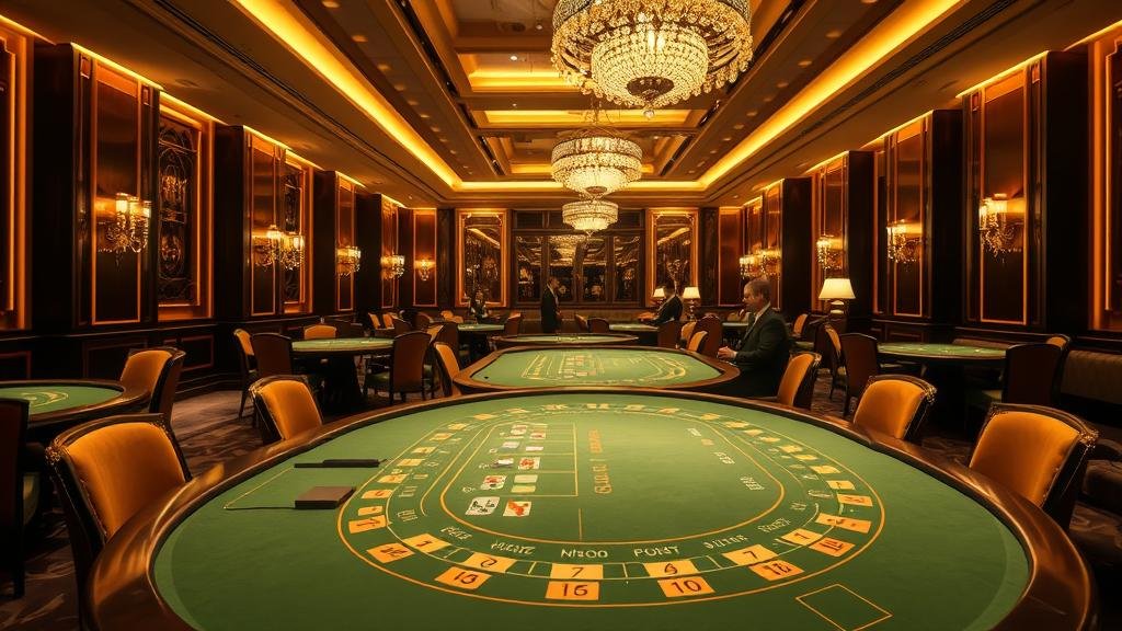 ดีลเลอร์มืออาชีพกำลังแจกไพ่บาคาร่า