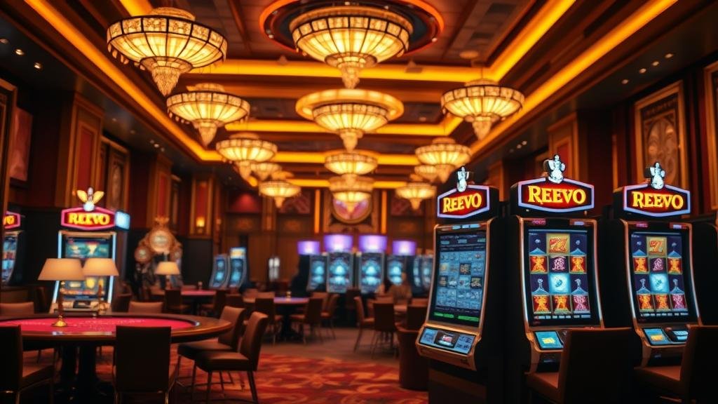 มือผู้เล่นกำลังปรับขนาดเดิมพันบนหน้าจอเกมสล็อต Reevo