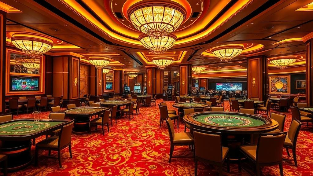 หน้าจอเกมสล็อตแสดงฟีเจอร์โบนัส ตัวคูณ และฟรีสปิน