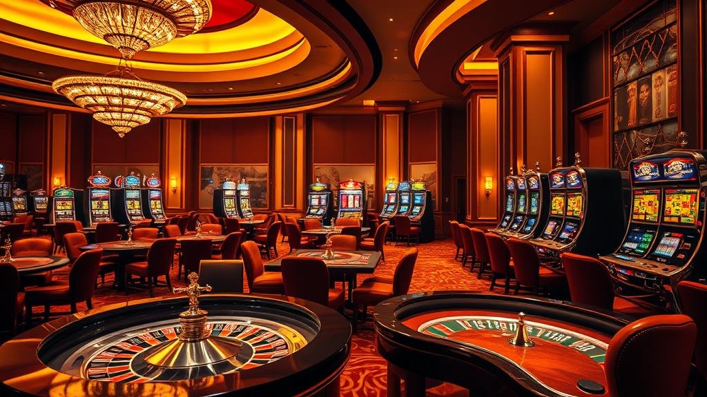 มือวางชิปบนหน้าจอเกมสล็อตที่แสดงสัญลักษณ์แห่งชัยชนะ