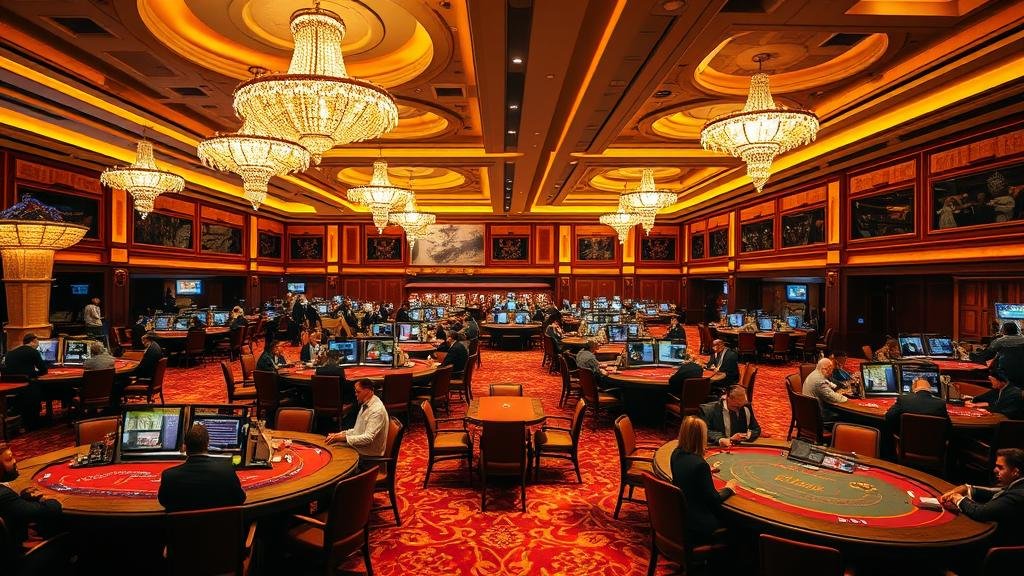 หน้าจอเกมสล็อตที่แสดงสัญลักษณ์ชนะและเงินรางวัล