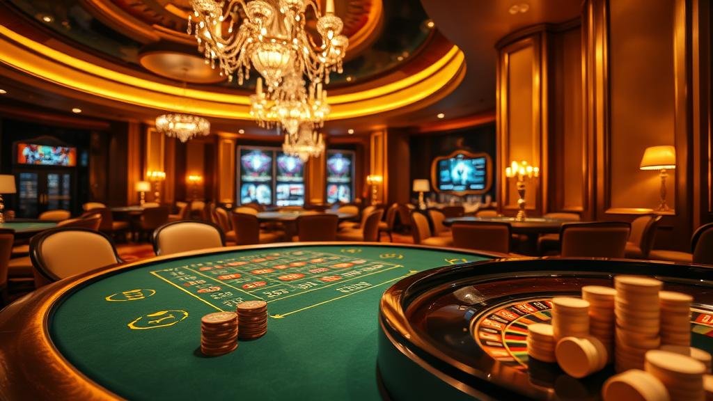 การวางเดิมพันบนหน้าจอเกมสล็อตที่สว่างสดใส