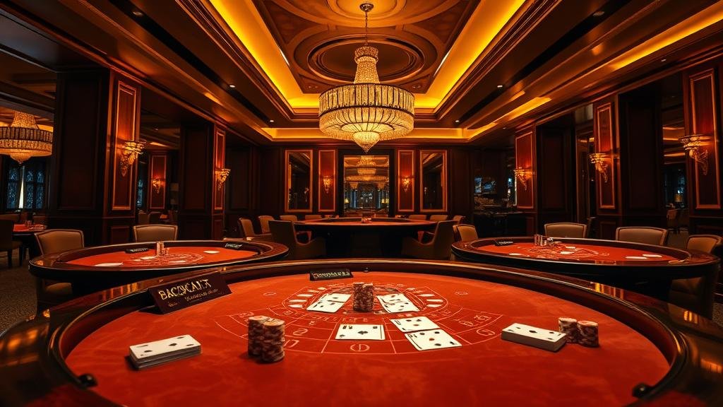 มือวางชิปบนโต๊ะบาคาร่า แสดงถึงการวางแผนการเดิมพัน