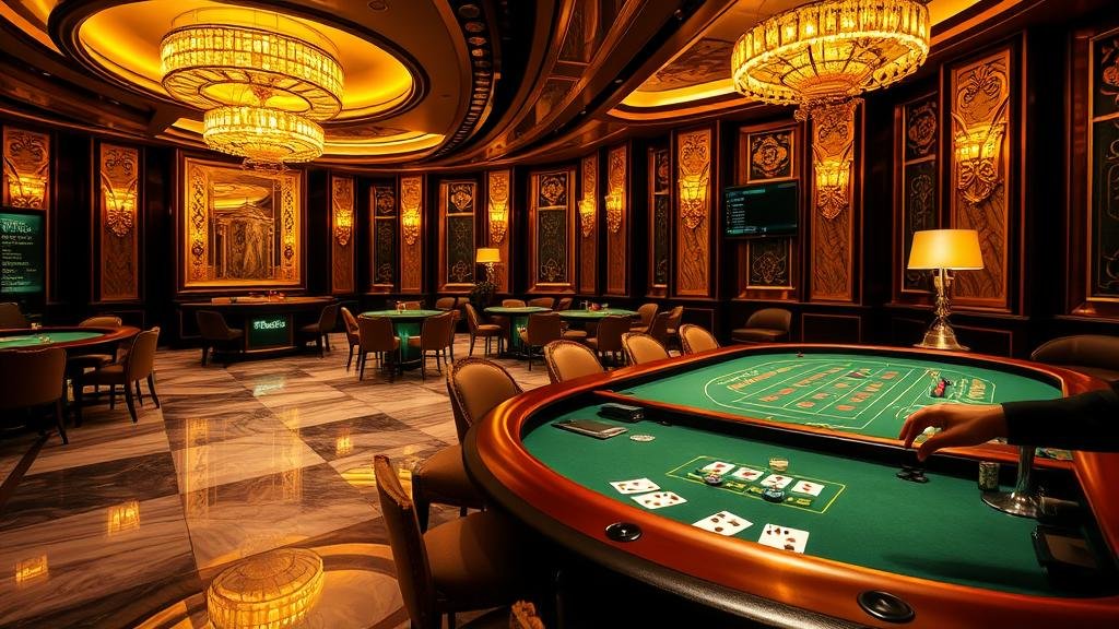 มือวางชิปเดิมพันบนโต๊ะบาคาร่า