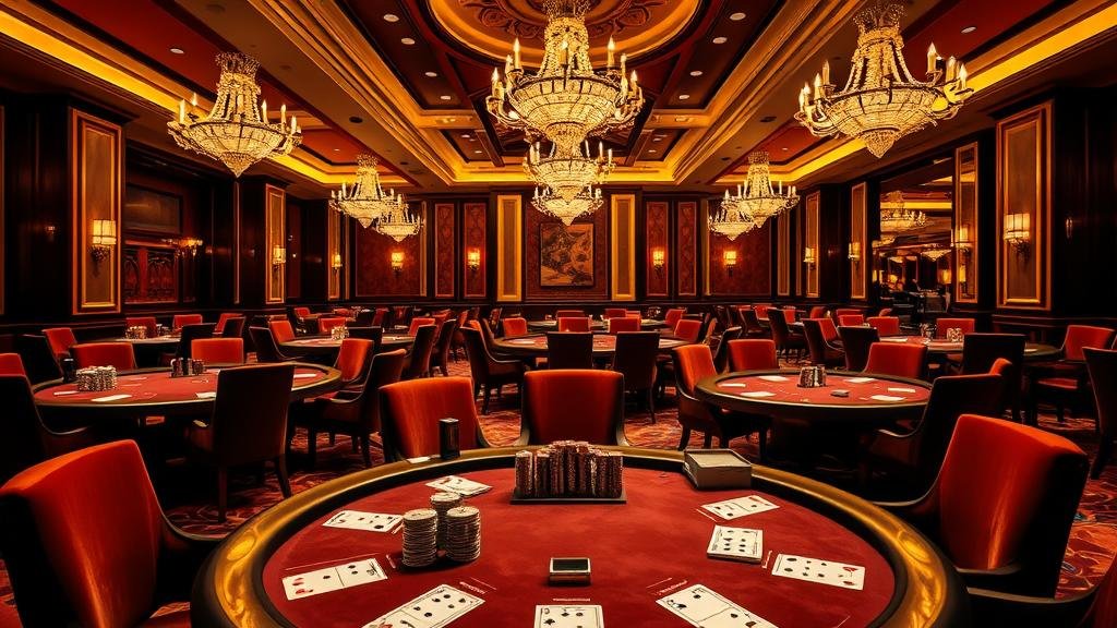 ดีลเลอร์สาวสวยในคาสิโนหรู กำลังแจกไพ่บาคาร่า