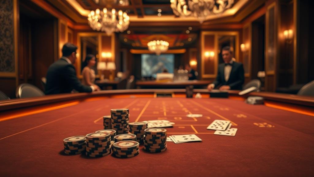 นักพนันมืออาชีพกำลังจดจ่อกับการเล่นบาคาร่า