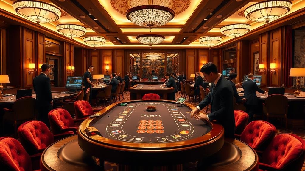 หน้าจอแสดงผลบาคาร่าสดพร้อมข้อมูลอัตราจ่ายและความปลอดภัย