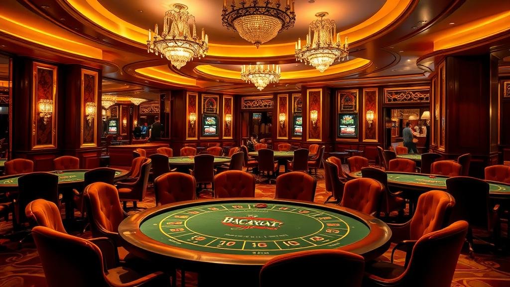 ดีลเลอร์สาวสวยกำลังแจกไพ่บาคาร่าในห้อง Vivo