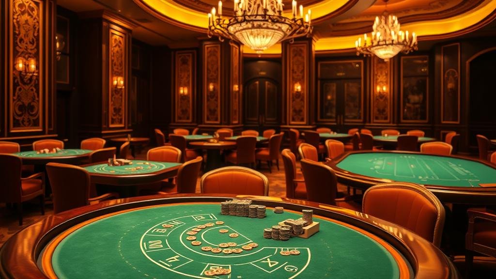 ภาพหน้าจอแท็บเล็ตแสดงห้องบาคาร่าต่างๆ พร้อมข้อมูลการเดิมพัน