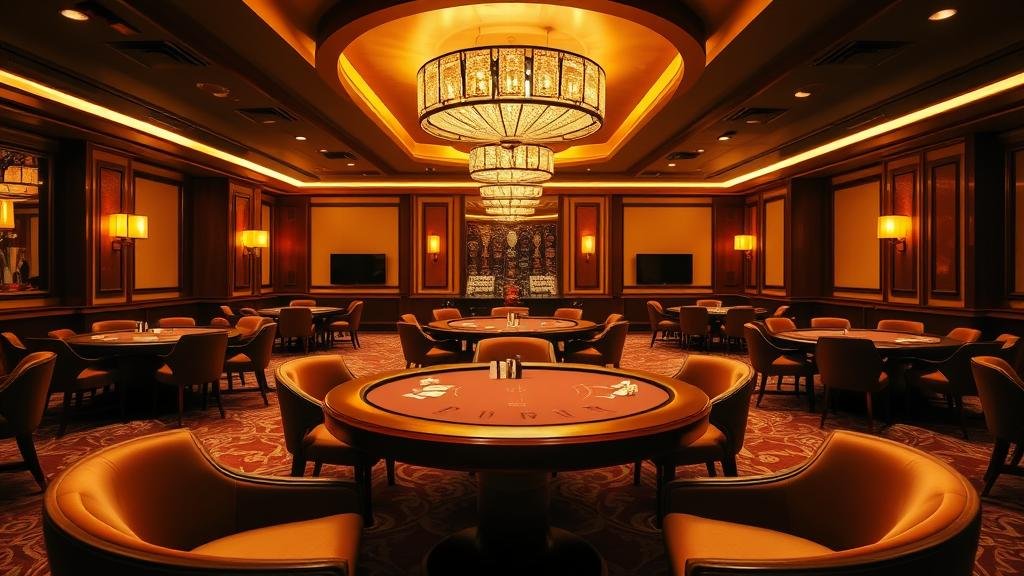 ภาพการวางเดิมพันบาคาร่า พร้อมไพ่และชิปบนโต๊ะ