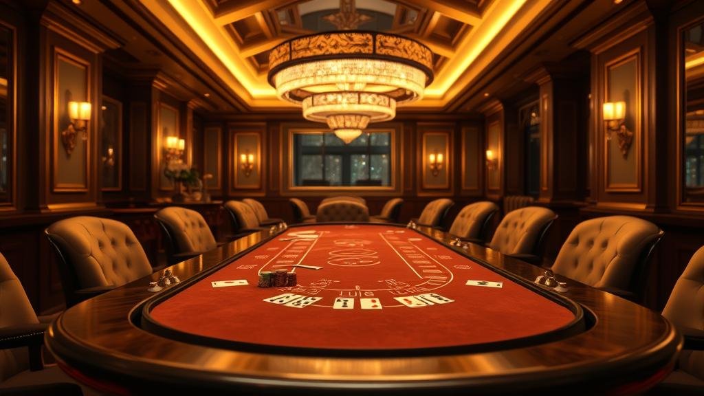 ภาพอินโฟกราฟิกแสดงกลยุทธ์การเลือกห้องบาคาร่าและวิธีการตั้งเป้าหมายกำไร