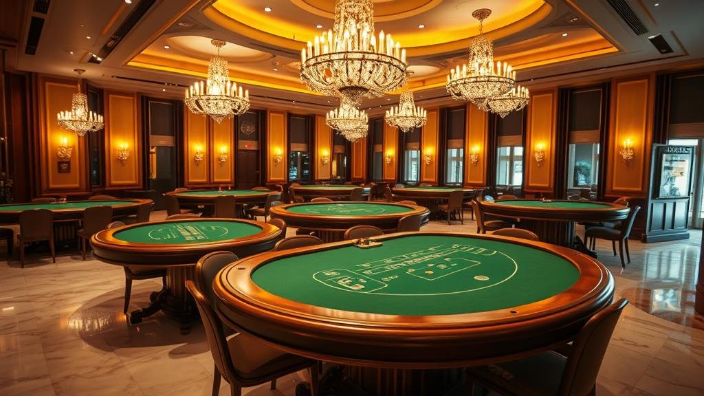 เลือกห้องบาคาร่า: หน้าจอแสดงห้องเกมจากค่ายต่างๆ