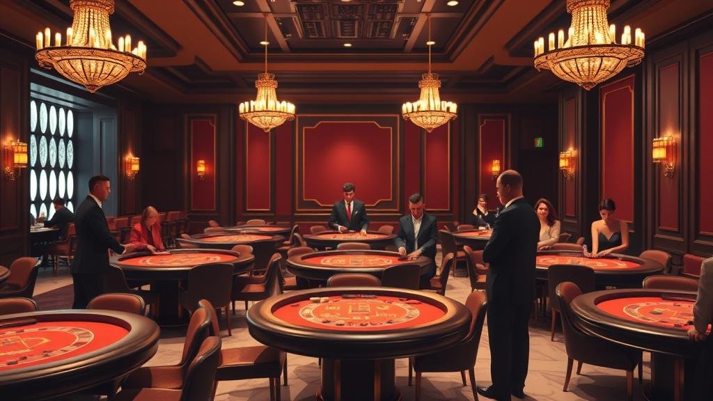 มือผู้เล่นวางชิปบนโต๊ะบาคาร่า แสดงถึงการวางแผนเดิมพัน