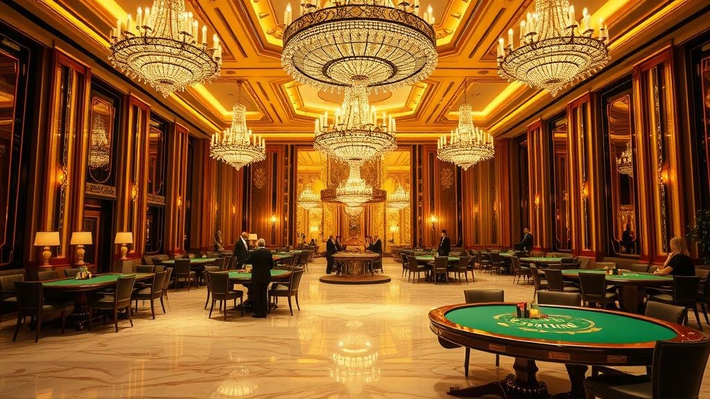 ดีลเลอร์สาวสวยในคาสิโนหรูกับการเล่นบาคาร่า AE