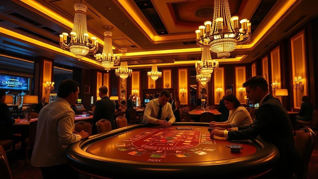 ภาพนักพนันฉลองชัยชนะในเกมบาคาร่า