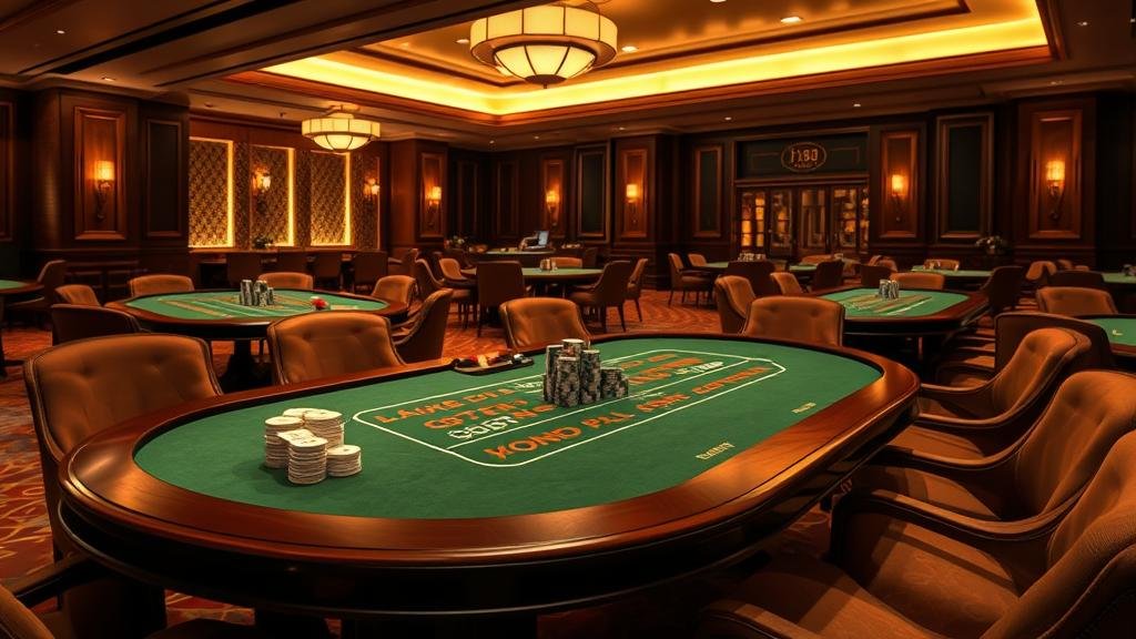 ภาพผู้เล่นบาคาร่ากำลังสนุกกับการเล่นบนโต๊ะ