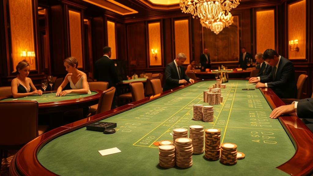 โต๊ะบาคาร่าสุดหรูพร้อมดีลเลอร์สาวสวย