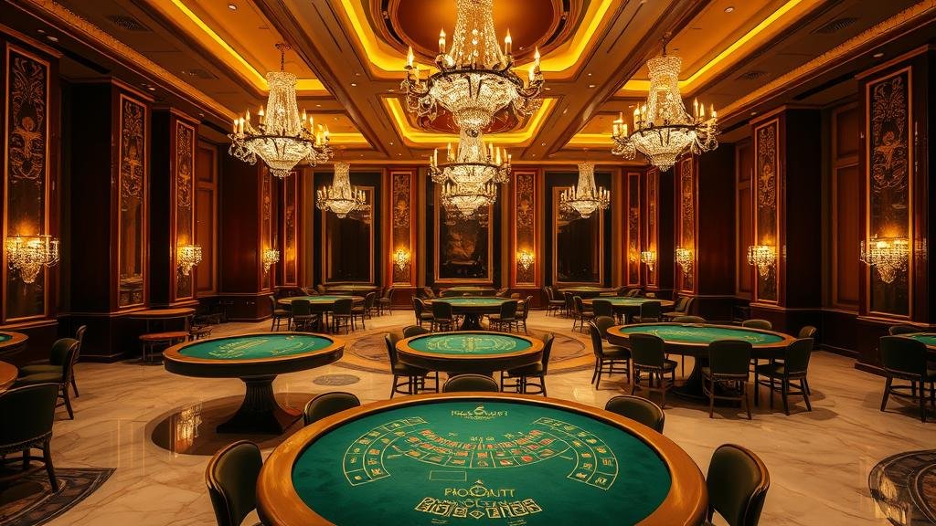 ดีลเลอร์มืออาชีพกำลังแจกไพ่บาคาร่าในคาสิโนสด