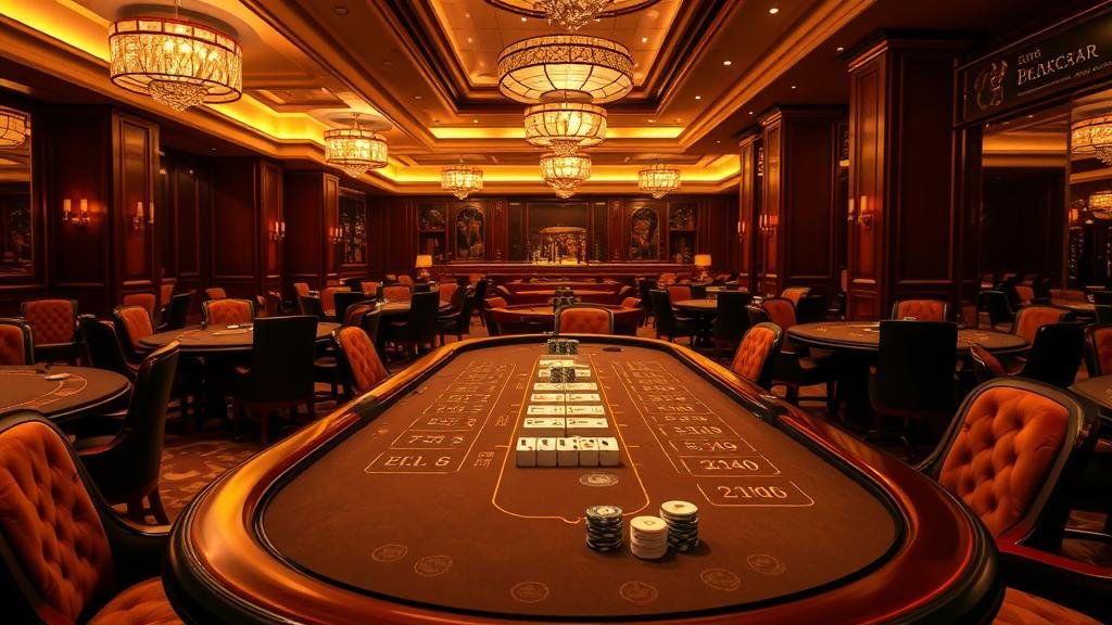 ผู้เล่นบาคาร่ากำลังวิเคราะห์เกมบนหน้าจอขนาดใหญ่