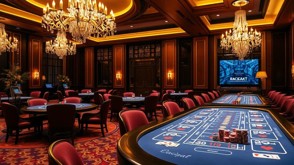 มือถือแท็บเล็ตแสดงหน้าจอเกมบาคาร่าสดพร้อมสถิติ