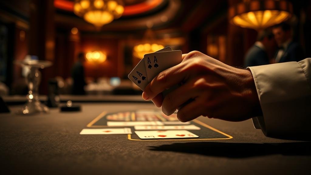 ภาพแสดงการบริหารความเสี่ยงในการเล่นบาคาร่า