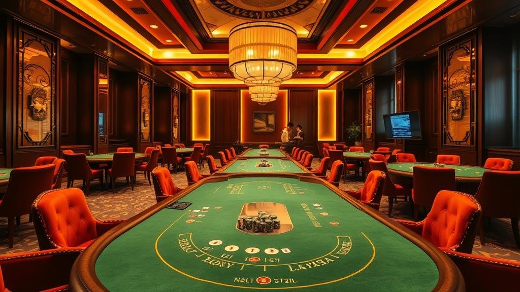 ดีลเลอร์กำลังแจกไพ่บาคาร่าสด