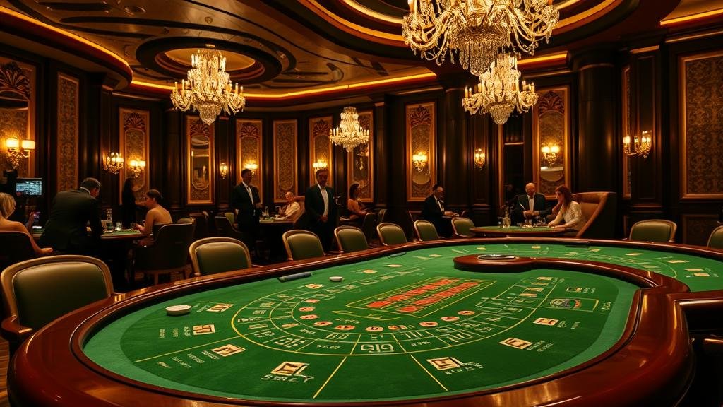 หน้าล็อบบี้บาคาร่า AG แสดงตัวเลือกห้องและสถิติ