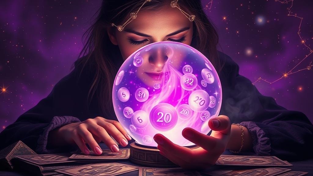 ภาพแสดงสัญลักษณ์ 12 ราศี ล้อมรอบแผนผังดวงดาวพร้อมตัวเลข