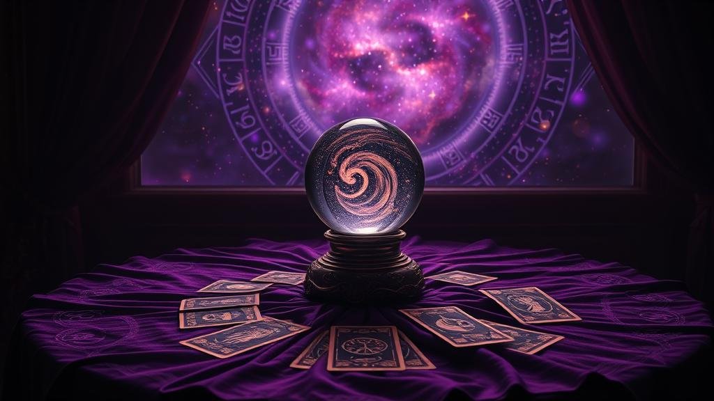 ภาพไพ่ทาโรต์แสดงสัญลักษณ์จักรราศีและดวงดาว