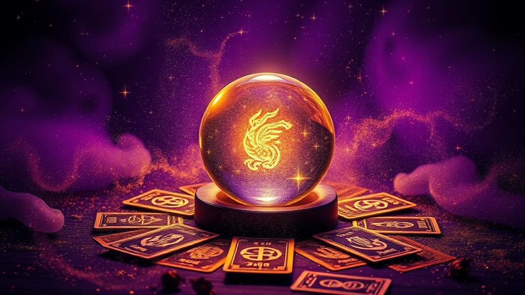 ภาพลายผ้าบาติกอินโดนีเซียผสมผสานกับตัวเลขลอตเตอรี่เรืองแสง