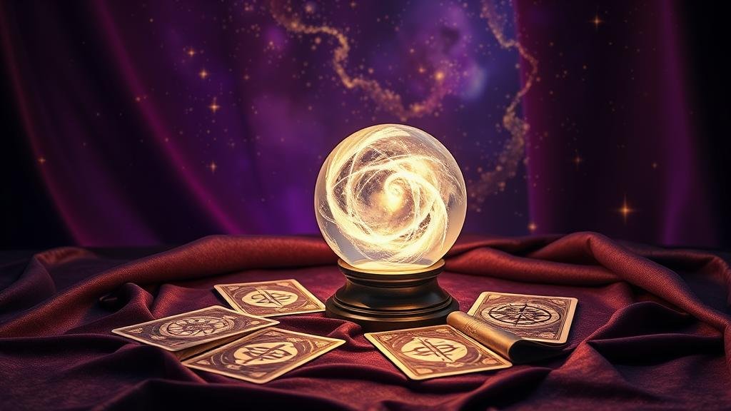 ตั๋วหวยดิจิทัลที่ส่องแสงบนพื้นหลังจักรวาล แสดงถึงการเล่นหวยออนไลน์