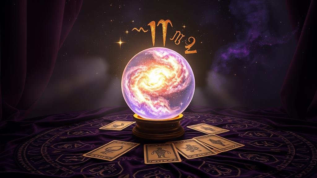 ผู้ชนะรางวัลลอตเตอรี่ท่ามกลางดวงดาวและสัญลักษณ์จักรราศี