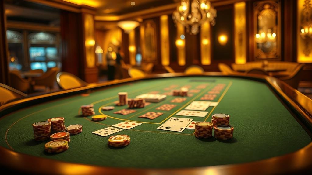 นักพนันกำลังพิจารณาเลือกโต๊ะบาคาร่า