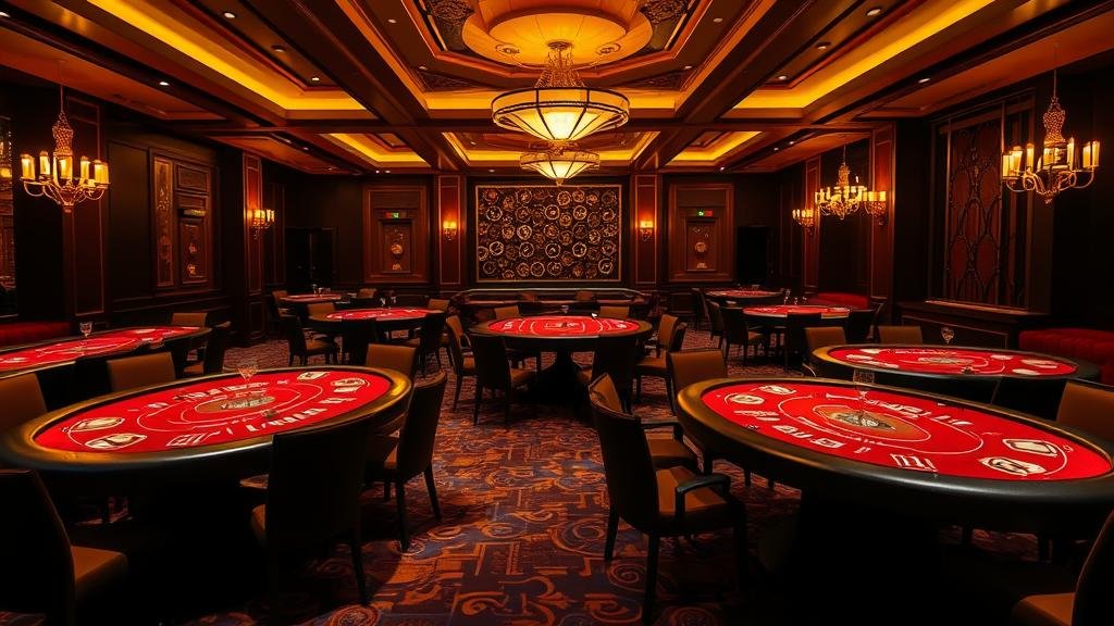 ภาพการ์ดบาคาร่าในมือผู้เล่นบนโต๊ะพนัน