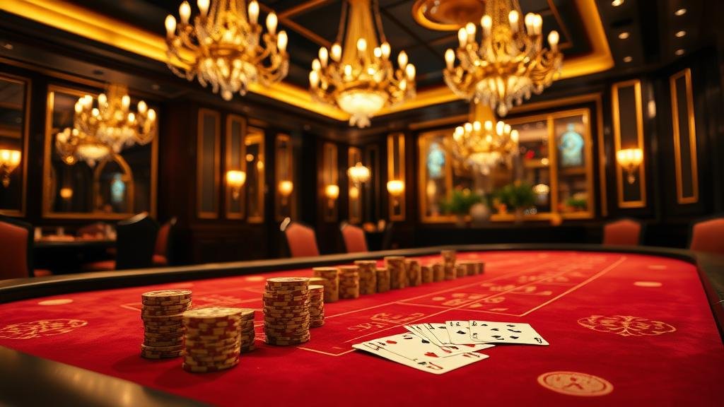 มือถือชิปคาสิโนพร้อมฉากหลังเกมบาคาร่า