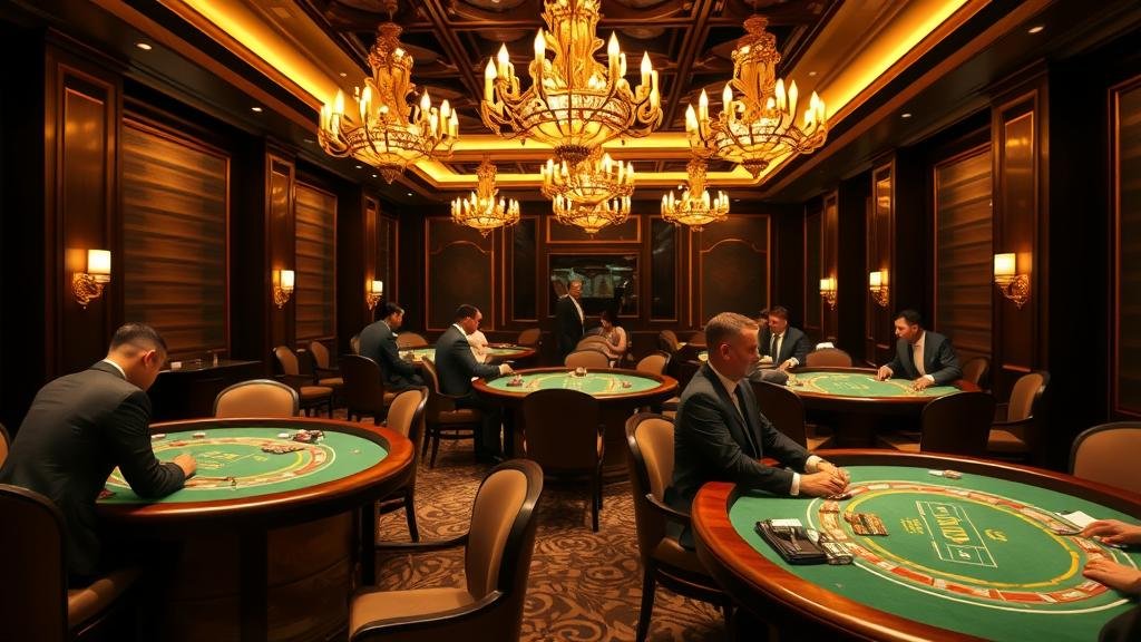 ดีลเลอร์บาคาร่ามืออาชีพกำลังสับไพ่