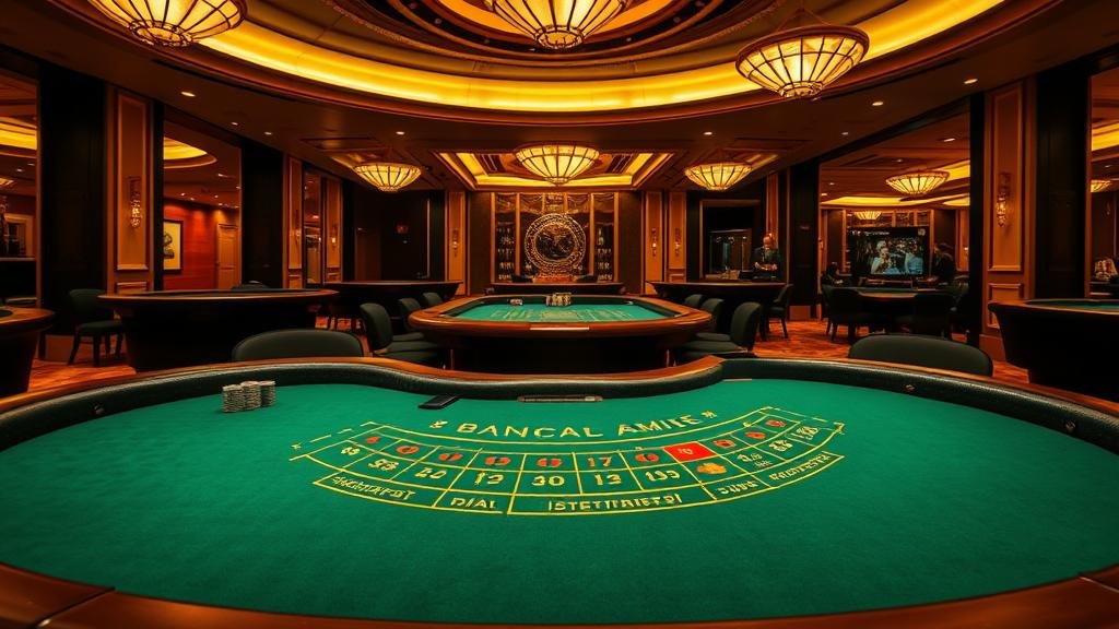 โต๊ะบาคาร่ามืออาชีพในคาสิโนหรู