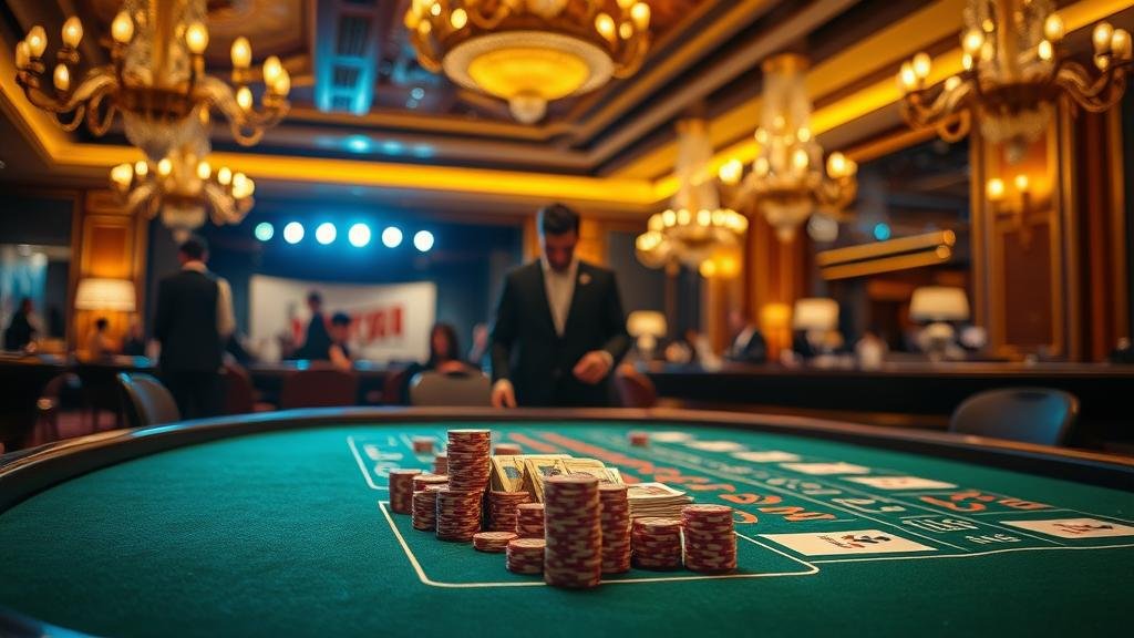 ภาพตารางบาคาร่าดิจิทัลแสดงสถิติและเค้าไพ่