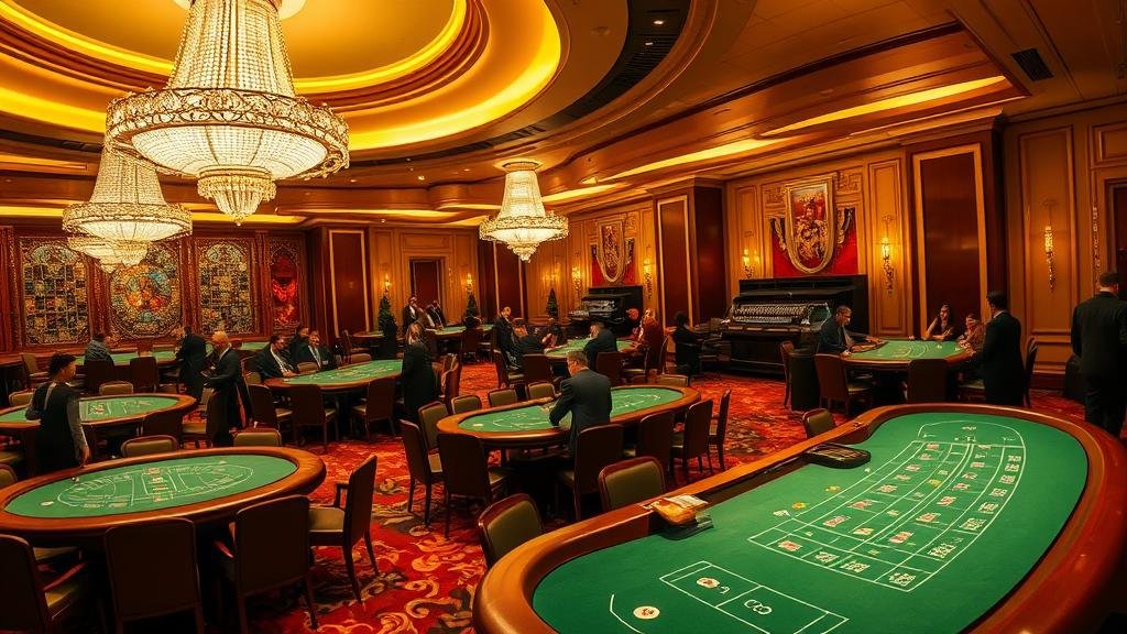 ภาพโต๊ะบาคาร่า BBIN พร้อมไพ่และชิป