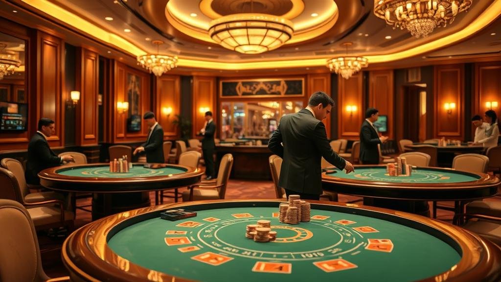 หน้าจอแสดงผลบาคาร่า 'ห้องฟ้า' พร้อมสถิติและเค้าไพ่