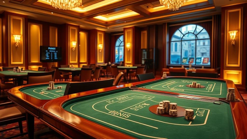 หน้าจอเกมบาคาร่าดิจิทัล แสดงอัตราจ่าย