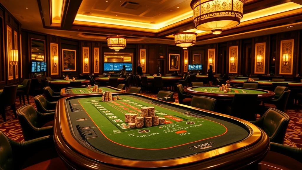 หน้าจอแท็บเล็ตแสดงผลการออกไพ่บาคาร่า