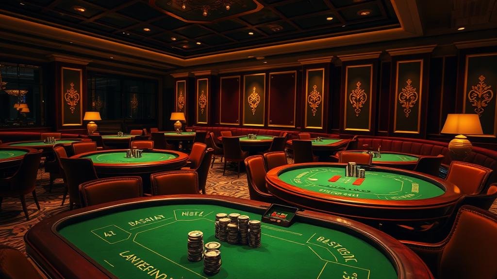 ดีลเลอร์ยุโรปสาวสวยกำลังแจกไพ่บาคาร่า